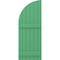 Ekena Millwork Americraft 6-Board (2 Batten) Wood Joined Board-n-Batten Shutters w/ Arch Top, ARW101BQ621X77LPH, PR ARW101BQ621X77LPH - alternate 8